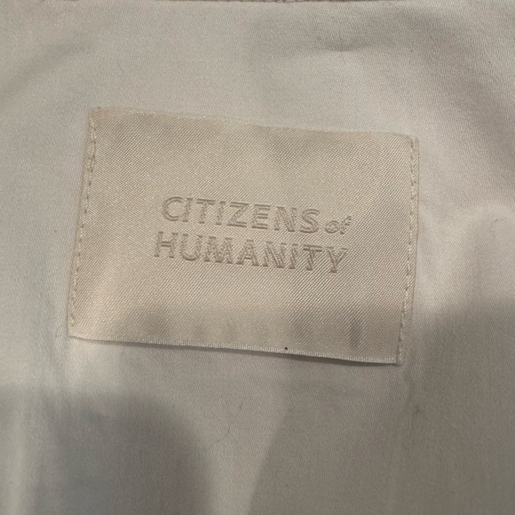 Citizens of Humanity Bea White Cropped Blouse-Size large - Picture 11 of 15